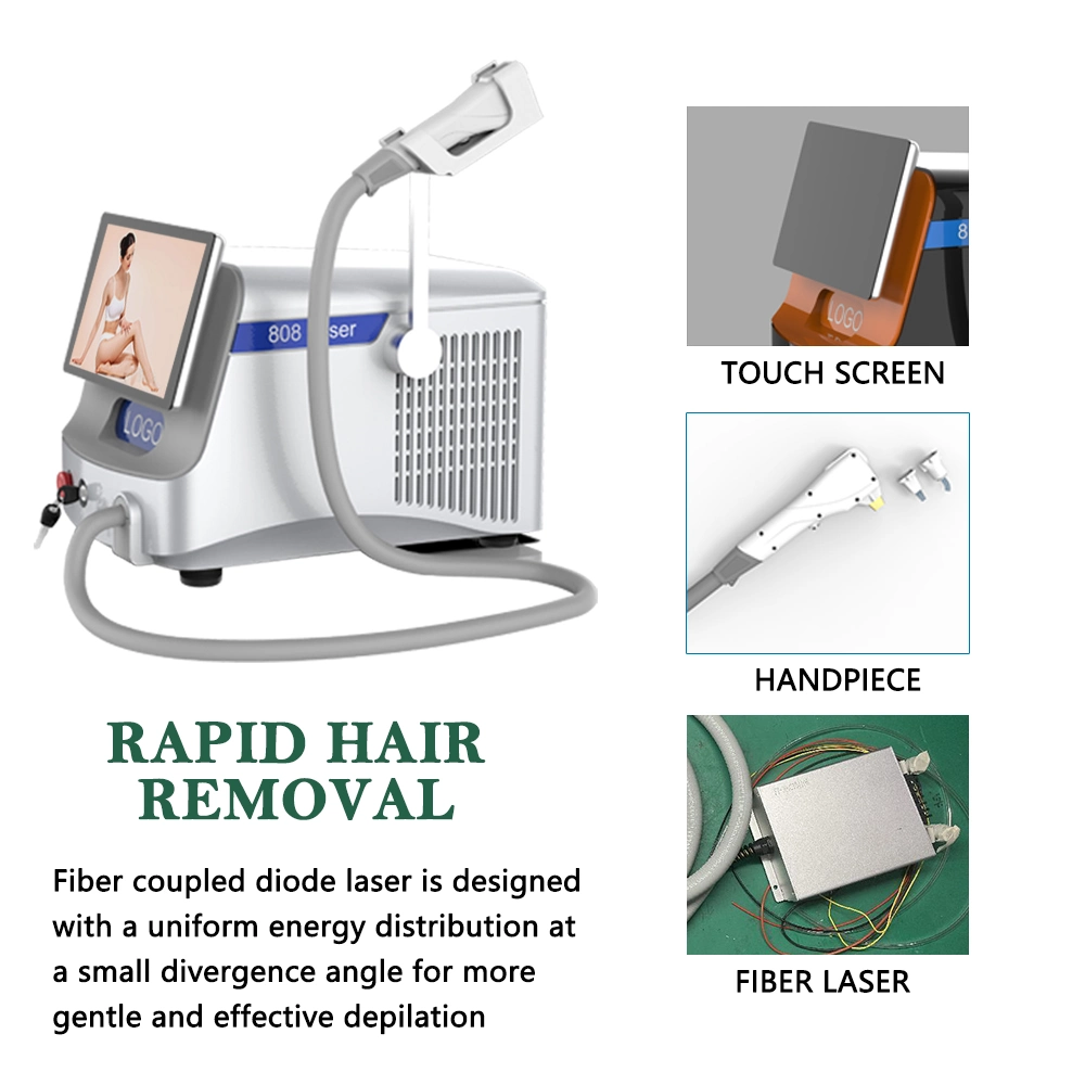 Professional 808nm Cold Fiber Coupled Optical Diode Laser Hair Removal for Sale