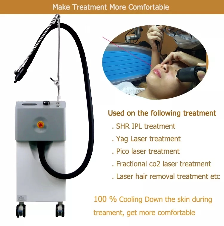 Portable Zimmer Cryo Cold Air Chiller Skin Cooler System Laser Cooling Therapy Clinic Use Machine