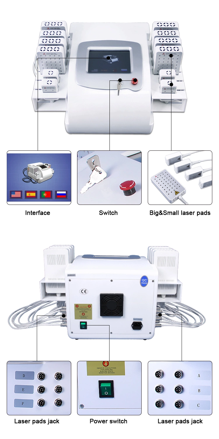 3D Lipo Lipolaser 650 980 Fat Burning Machine Br310 2020