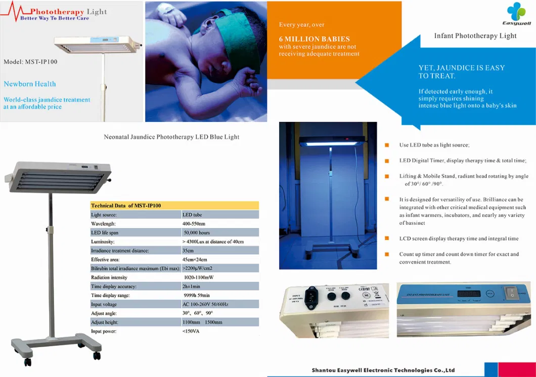 LED Infant Phototherapy Unit IP-100 Baby Care Neonatal Hospital Gynecology &amp; Obstetrics