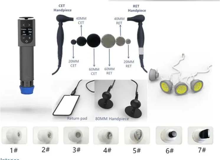 3 in 1 EMS Physical Therapy Shockwave Tecar Cet Ret Physiotherapy Body Pain Relieve Treat Machine