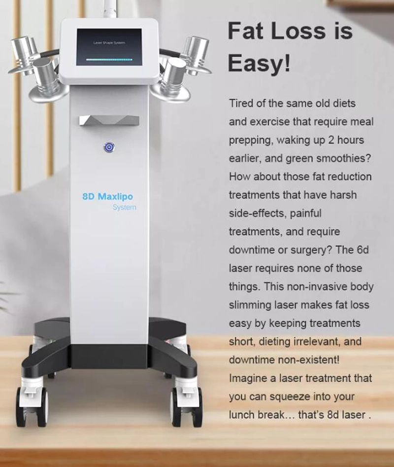 Big Promotion! Green Laser Fat Burning 532nm Cold 6D Lipo Laser Orange Tissue Removal 6D Laser Slimming