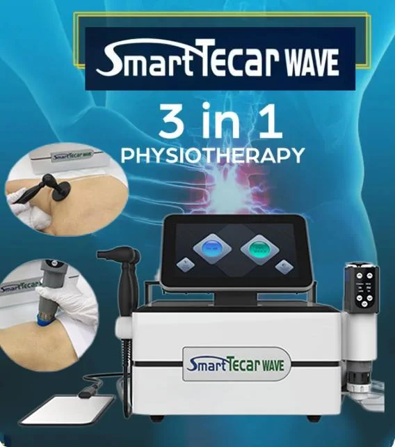 3 in 1 EMS Physical Therapy Shockwave Tecar Cet Ret Physiotherapy Body Pain Relieve Treat Machine