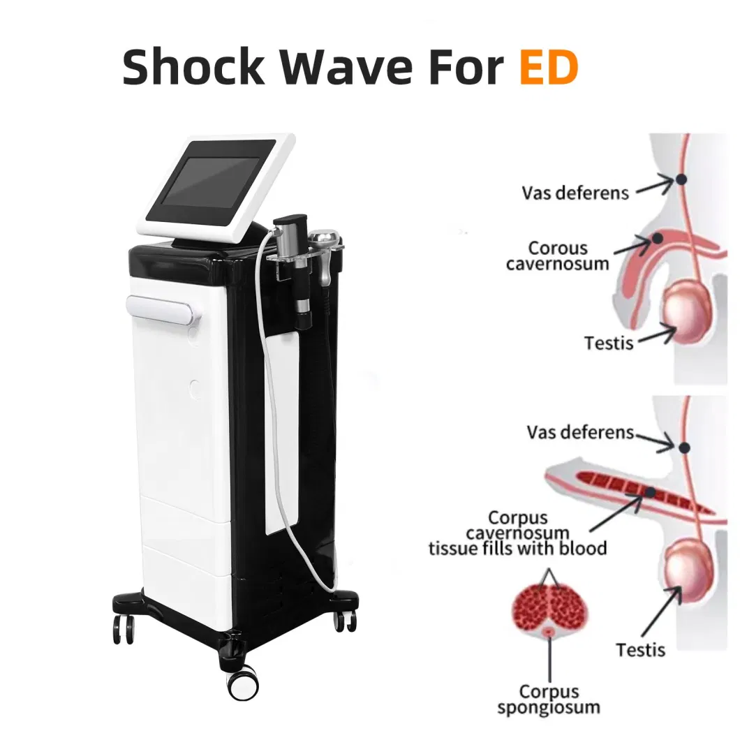 2023 New Body Vertical Eswt Electromagnetic Shockwave Therapy Machine/ED Therapy