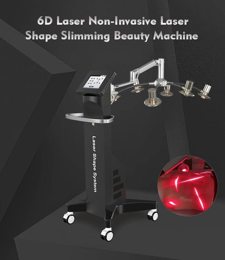 6D Laser Non-Invasive Cold Laser Slimming Red Light High Power for Weight Loss Equipment