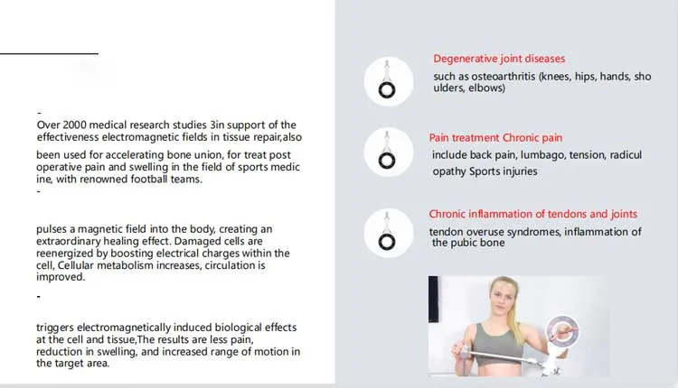 Physiotherapy Extracorporeal Magnetic Transduction Therapy Emtt for Body Pain Therapy with Shockwave Therapy Device