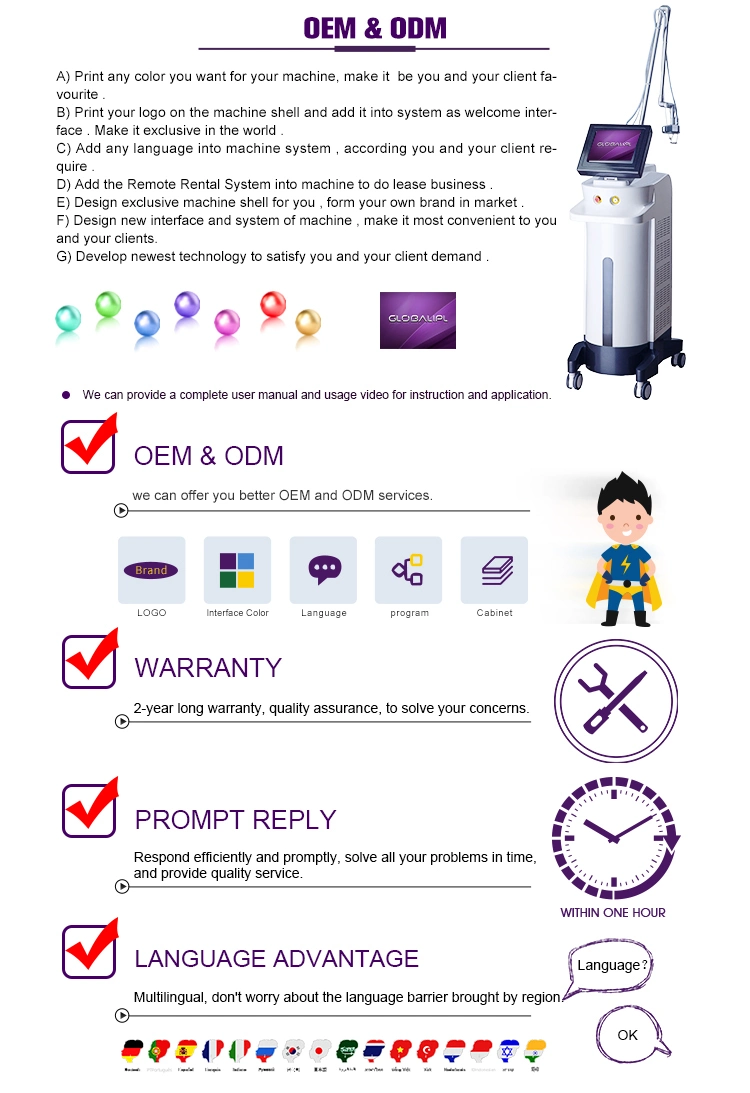 Globalipl Fractional CO2 Laser Machine Fractional RF Laser