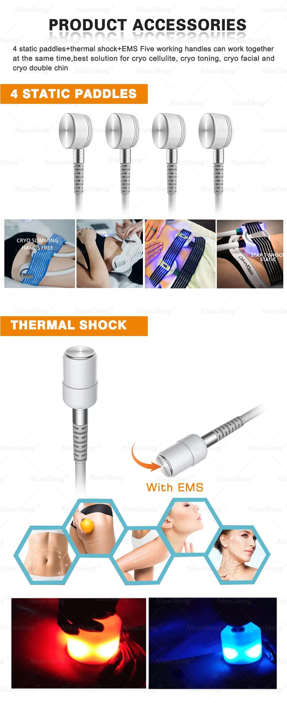 Cooling Shock Wave EMS Body Sculpting Therapy Cryo T Shock Machine