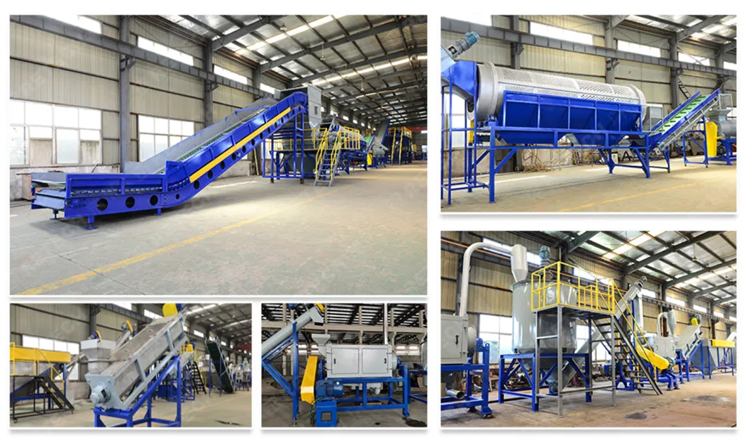 Pet Recycling Plant Waste Dirty Bottle Crushing Cleaning Washing Machine with Crusher