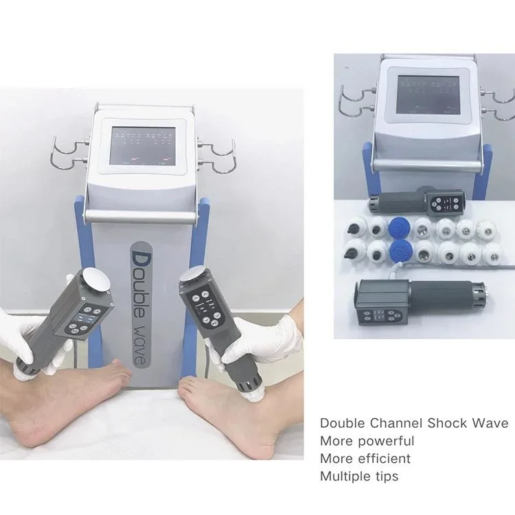 ED Therapy Shock Wave Machine Extracorporeal Shockwave Device with Good Price Double Channel Elec Shock Wave