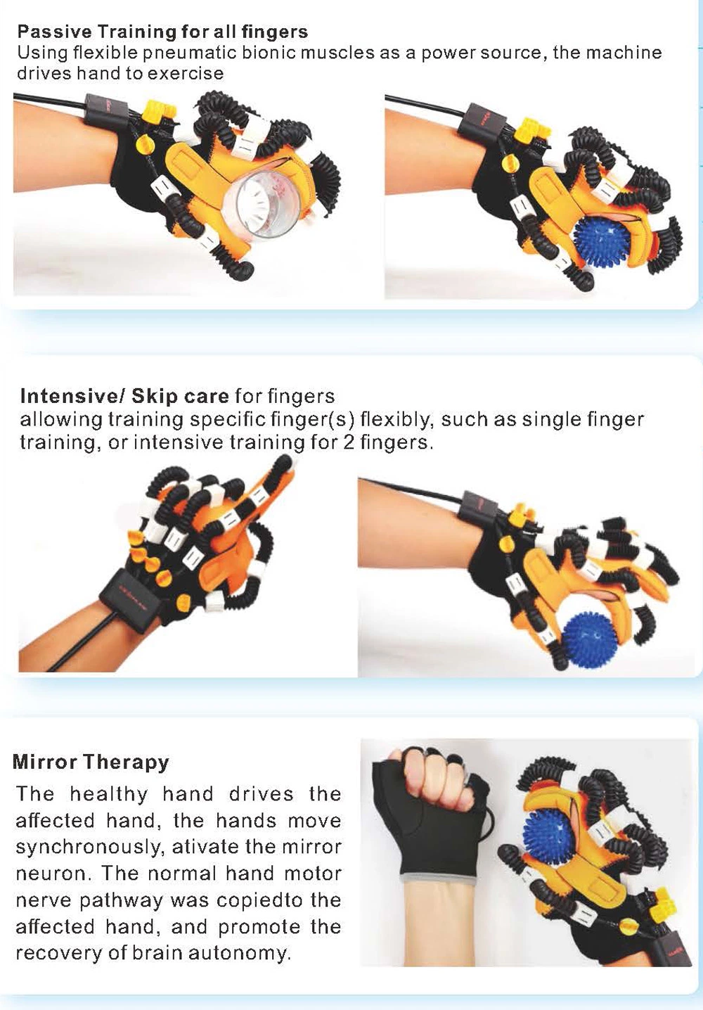 Hand Rehabilitation Devices Stroke Patient Recovery Hand Release Exercise Rehabilitation Therapy with Air Wave Massager