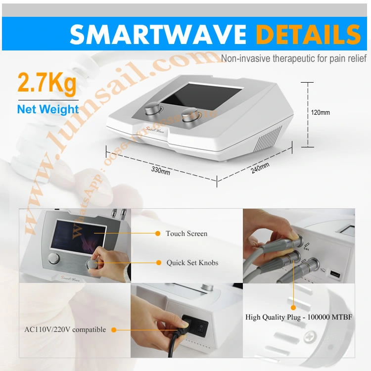 Shockwave Therapy Device with Ce / Home Use Laser Therapy for Pain Relieve / Electromagnetic Sound Wave Therapy Device