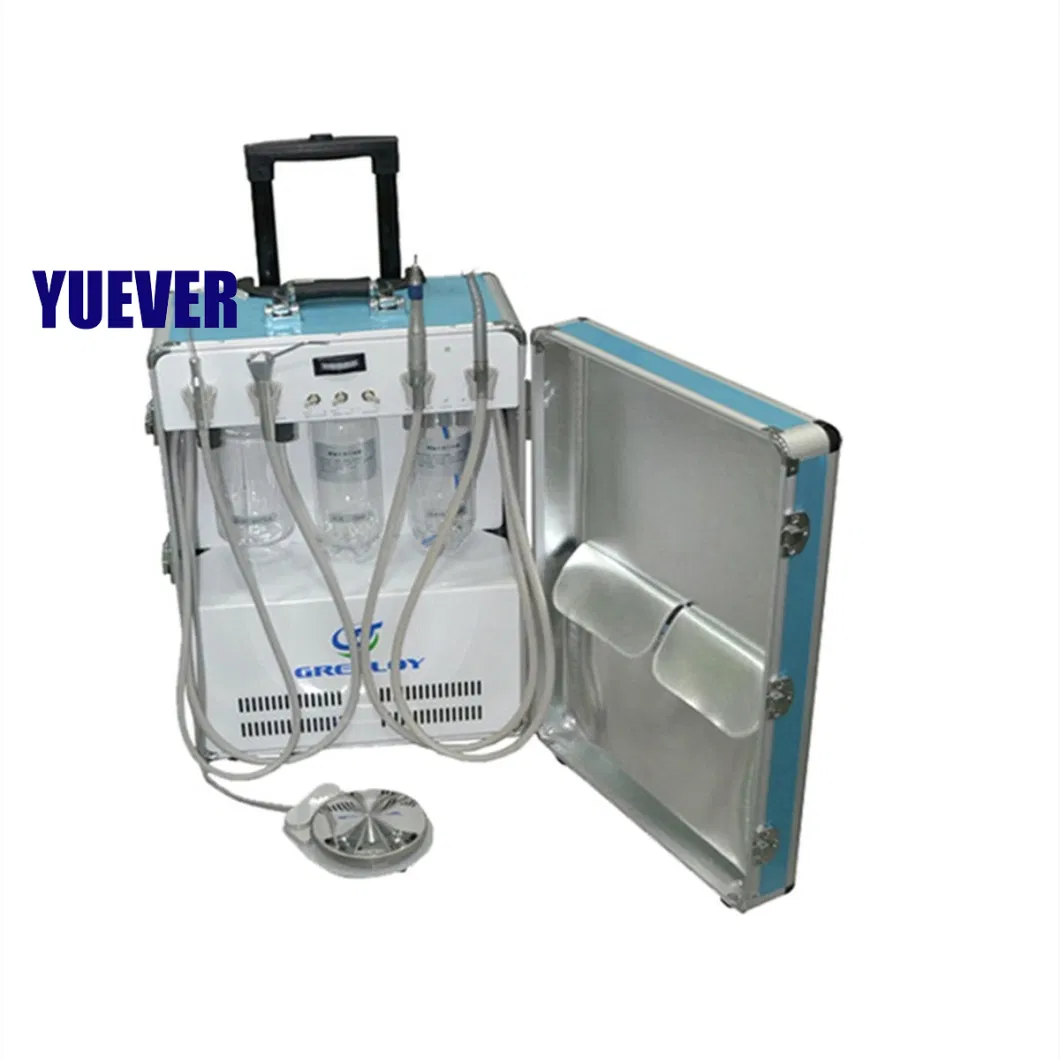 Mobile Dental Unit with Built in Air Compressor Suction Unit Veterinary Pet Medical Dental Supply