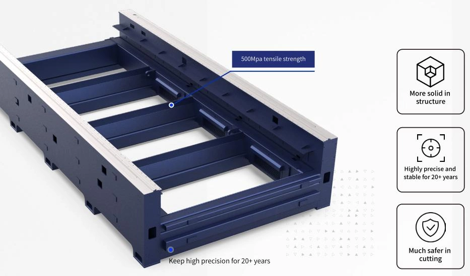 Hsg Laser Economical Series 1500W Fiber Laser Cutting Machine for Metal Sheet