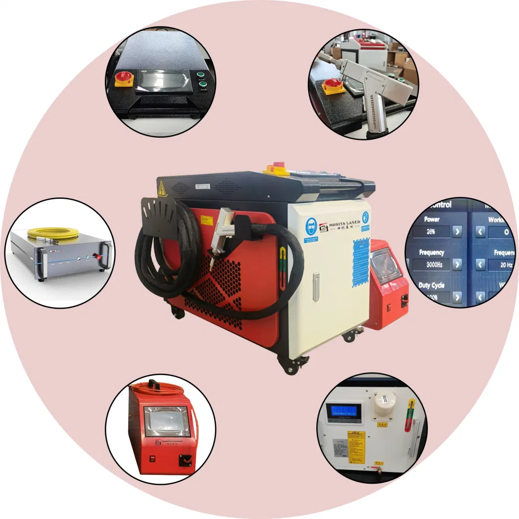 1000watt 1500W 2000W 3000W Cold Portable Hand-Held 2mm Thickness Fiber Laser Welding Machine for Iron Steel Welding