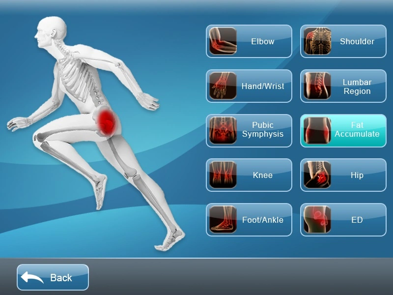 Pain Relieving Mobility Restoration Acceleration of Healing Shockwave Eswt Machine