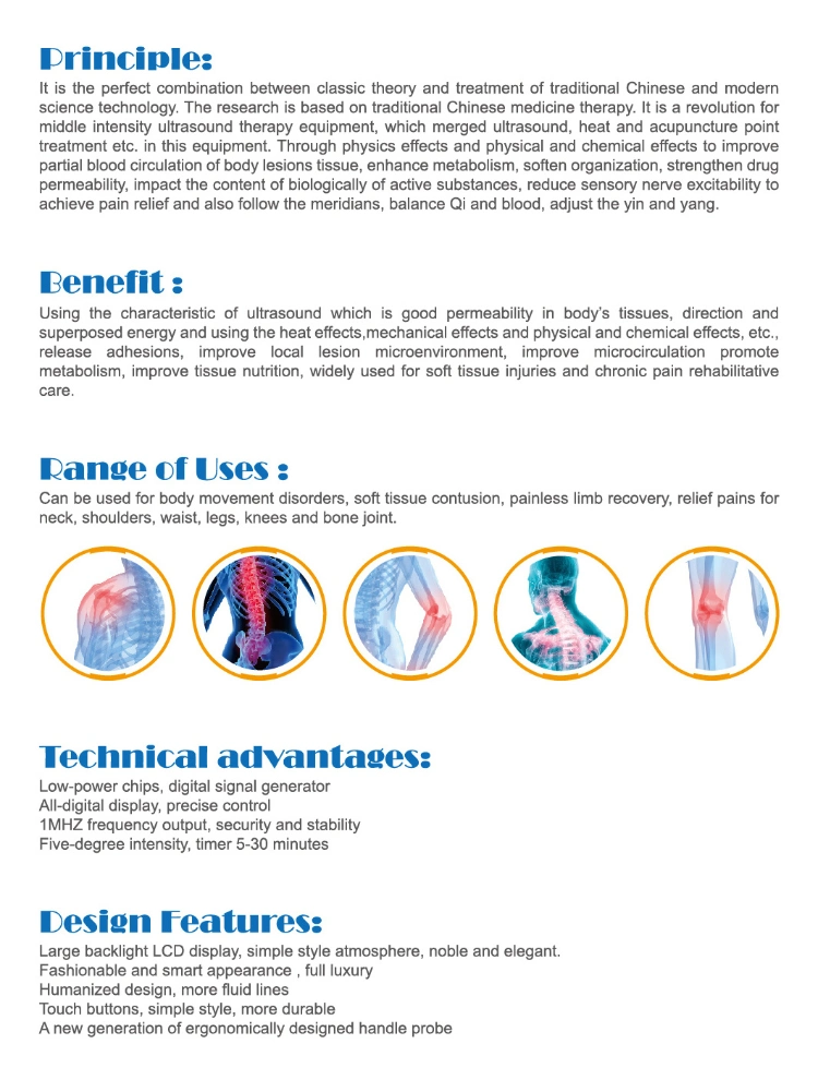 My-S130d Physiotherapy Equipment Medical Portable Ultrasound Shockwave Therapy Machine for Pain Relief