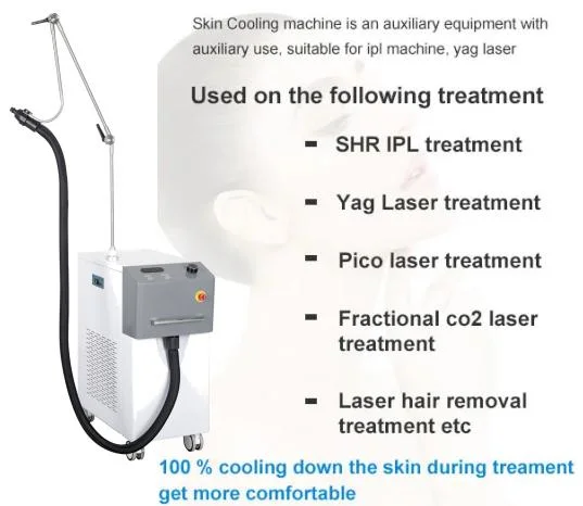 Zimmer -35 Degree Laser Treatment Tattoo Removal Pain Relief Cryo Therapy Frozen Skin Gun Skin Cooler Cooling Machine