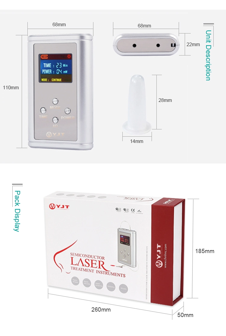 Hypertension Medical Therapy High Quality 650nm Cold Laser Therapeutic Device