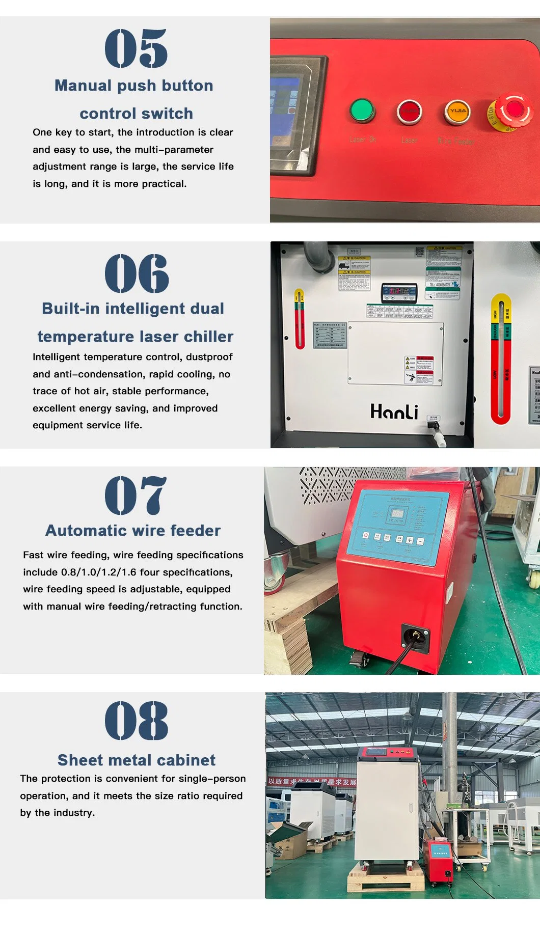 High Power Burning 1000watt Cold Portable Hand-Held 2mm Thickness Fiber Laser Welding Machine for Iron Steel Welding