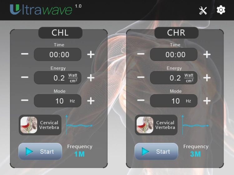 High Energy Wave Portable Ultrasonic Therapy Rehabilitation Clinic Ultrasound Device