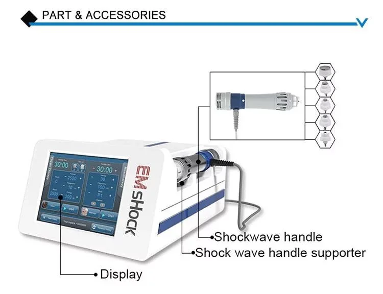 Shockwave Therapy Pain Relief ED Treatment Rehabilitation Physiotherapy 2 in 1 EMS+Shockwave Medical Device