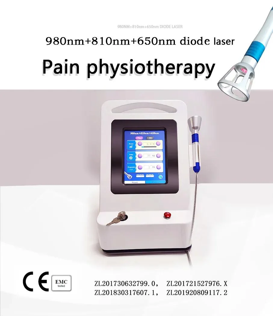 Class IV Laser Therapeutic 980 810 650 Nm Laser Device for Pain Relief