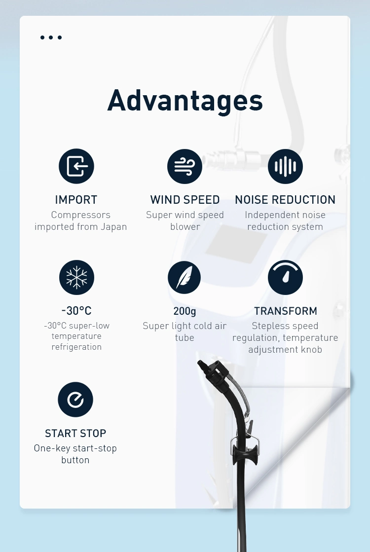 Newest Zimmer Cryo Air Cooling Machine for Laser Treatment Skin Pain Release