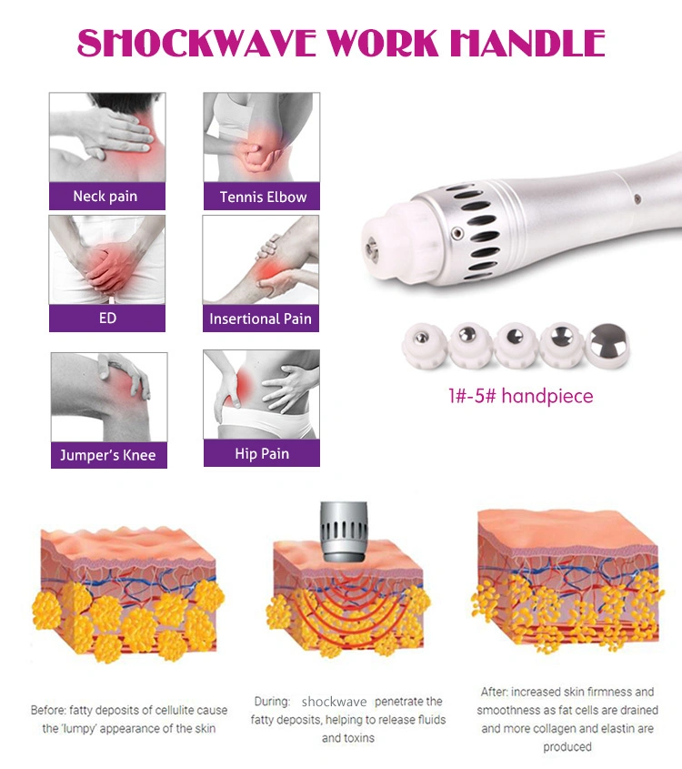 Home Use Shockwave Therapy Combine Cryolipolysis Fat Freezing Device Reduces Fat Layer Thickness