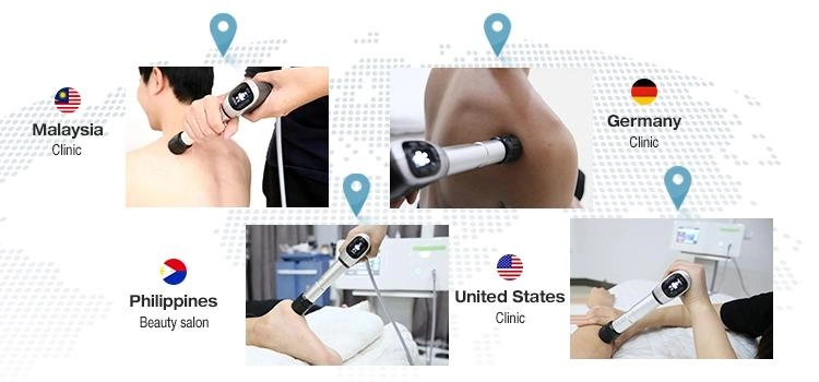 Focused Extracorporeal Physical Therapy ED 10 Bar Energy Pain Relief Device Shockwave