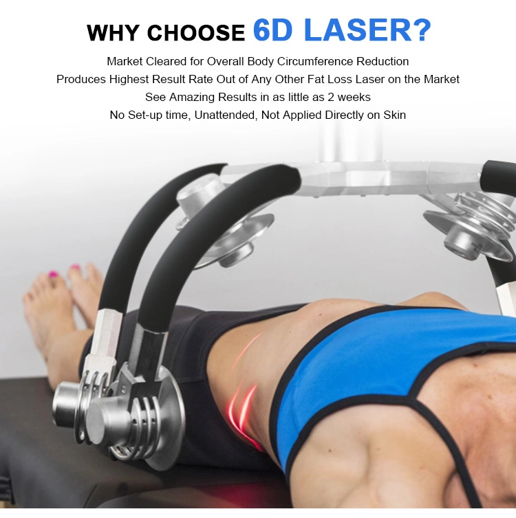 6D Laser Non-Invasive Cold Laser Slimming Red Light High Power for Weight Loss Equipment