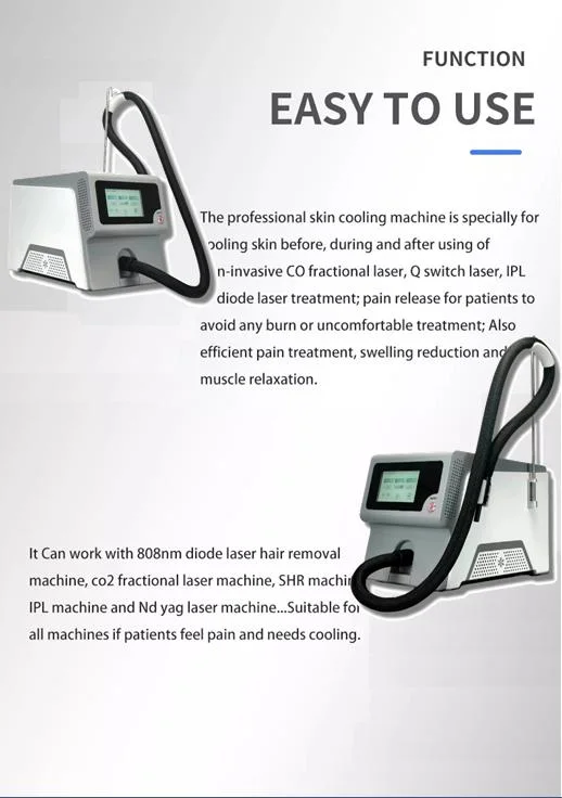 Skin Cooler Machine Laser Treatment Skin Cooler Reduce The Pain Air Cooling Devices -30c Cryo Cold Skin Cooling Machine