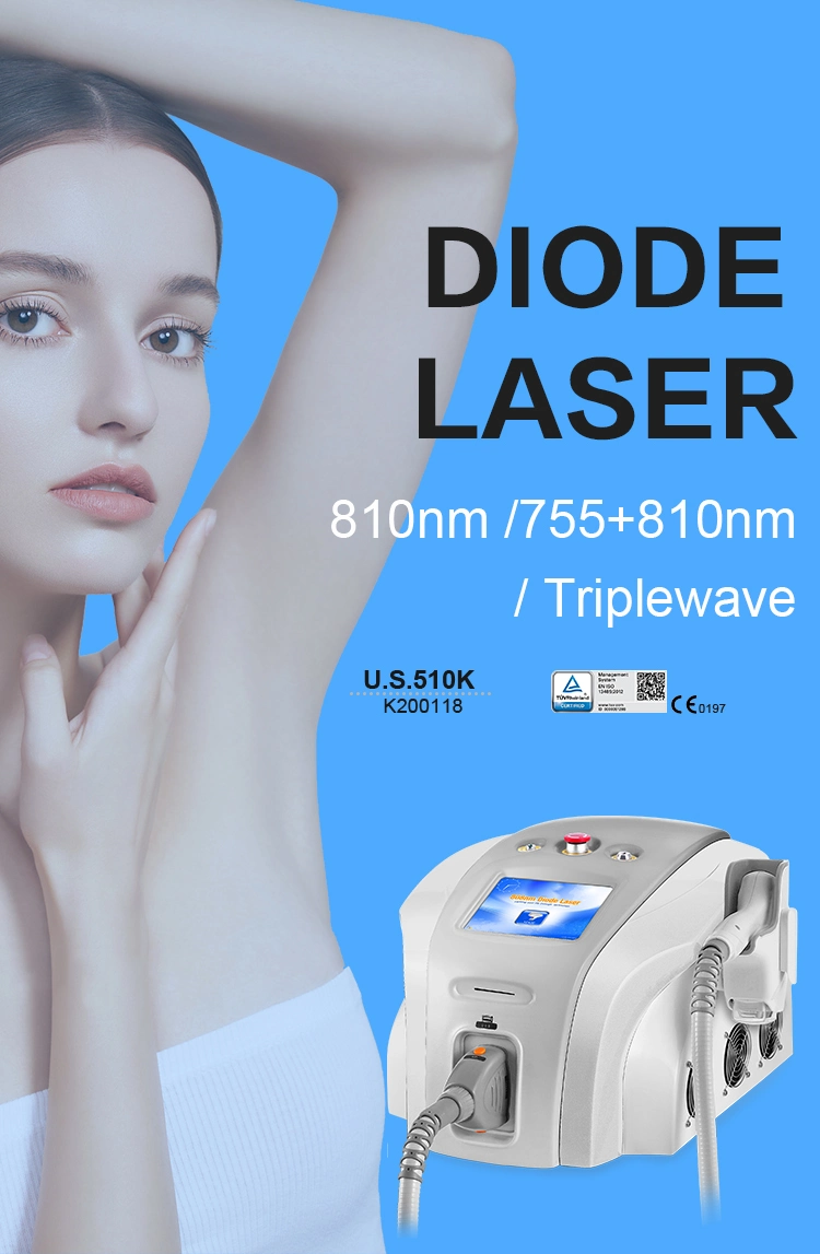 808nm Diode Laser Hair Removal Devices with Pain Free
