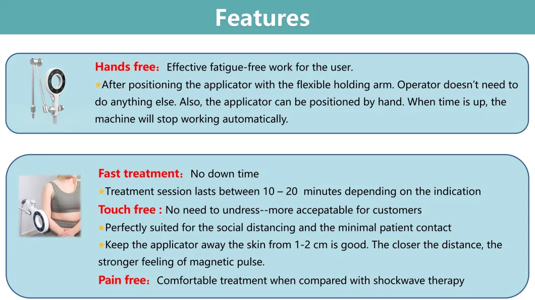 Latest High Quality Magneto Transduction Therapy Emtt Shockwave Tecar Physiotherapy Device