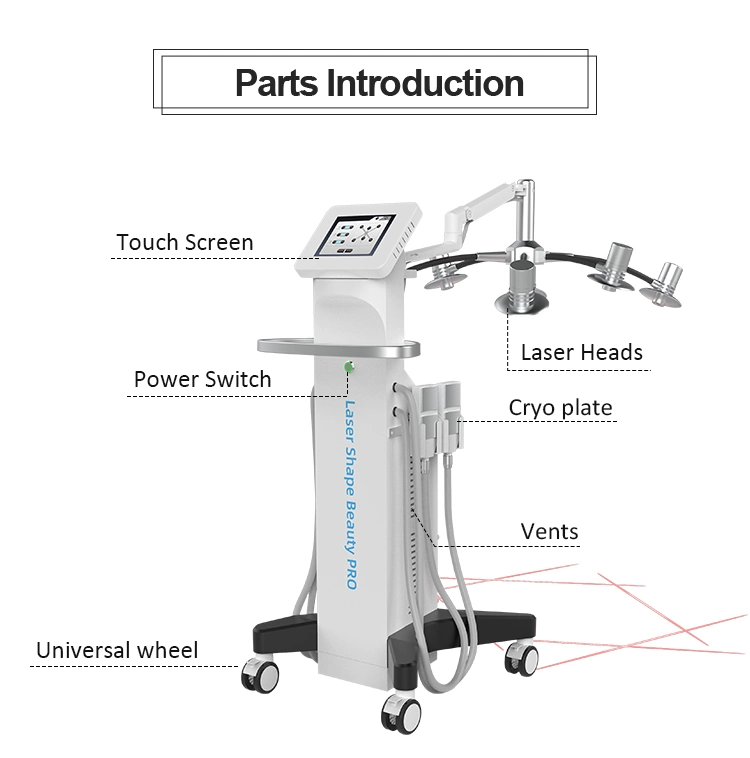 6D Lipolaser Laser Lipolysis 5D laser Cold EMS Therapy Body Slimming Weight Loss Beauty Machine