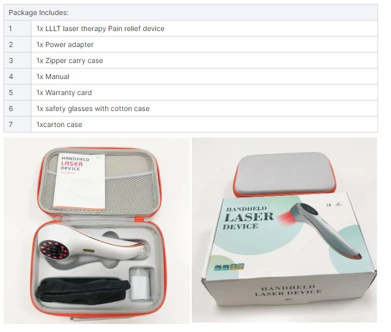 Us Au EU Plug Therapy Laser Cold Laser Treatment for Back Pain Relief Physical Therapy Equipment