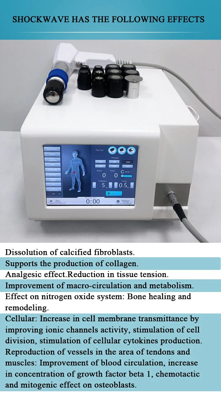 Shock Wave Therapy Portable ED Machine Physiotherapy Reduce Pain Equipment