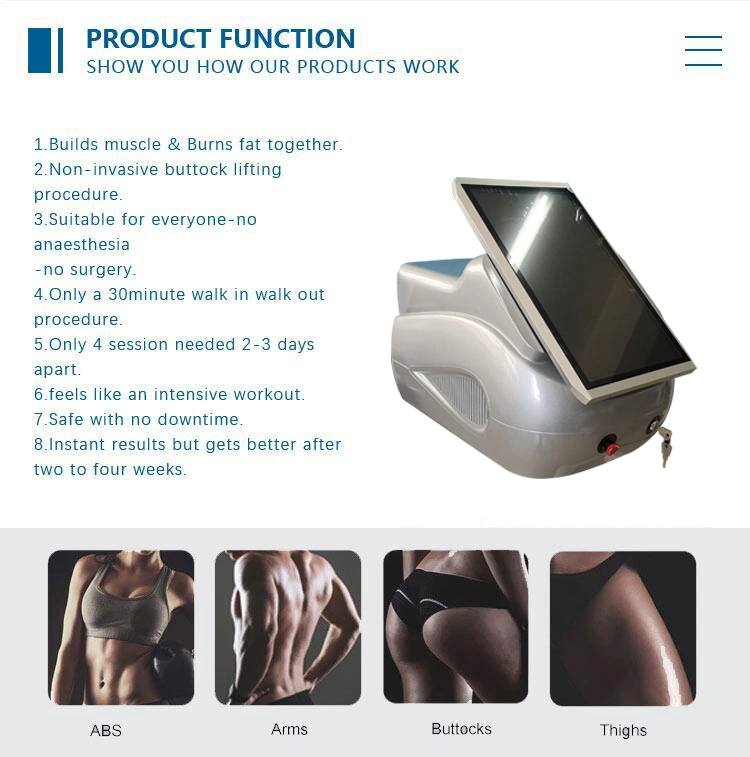 2024 Cosmetics Tesla Body Sculpt EMS Muscle Stimulator Electromagnetic Shockwave Therapy Beauty Slimming Em Km Slim Neo RF Machine