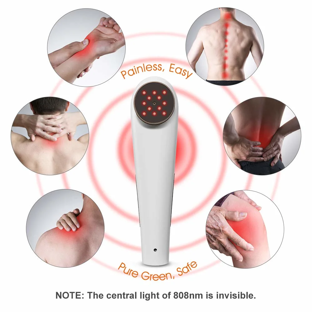 Dual-Wavelength 650nm 808nm Cold Laser Pain Relief Therapy Device Portable Lllt Medical Instrument