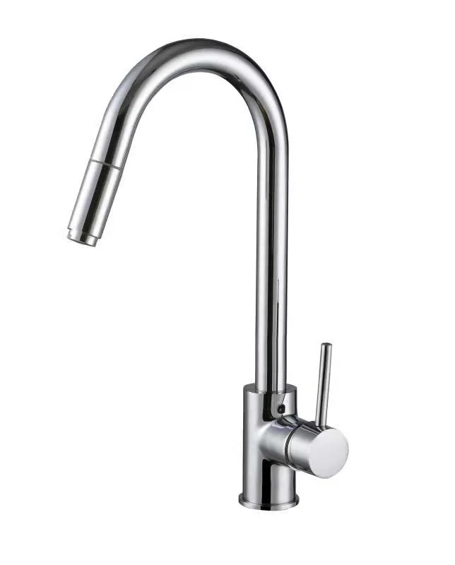 Kaiping Factory Cafe Commercial Pull out Faucet Dual Handles Brass Mini Pre Rinse Unit with Spray Valve