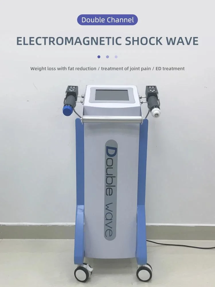 ED Therapy Shock Wave Machine Extracorporeal Shockwave Device with Good Price Double Channel Elec Shock Wave