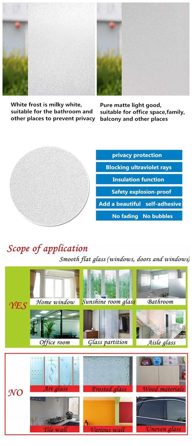 Glitter Window Film Glass Protective Film Hot Selling Glitter Window Film with Pet-Liner