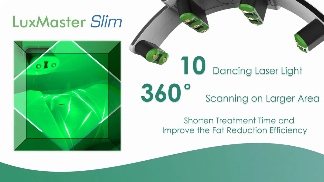 Painless Luxmaster Slim 532nm Green Light Therapy Cold Laser Fat Reduce Low Level Laser Therapy Device