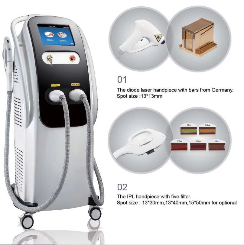 Hot Sale Diode Laser Hair Removal and Vasculal Therapy IPL Beauty Device