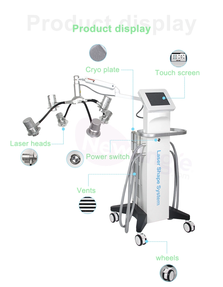 Slimming Body Fat Removal 6 in 1 160MW Cryo Cold Light Green Lipolysis 6D Lipolaser Lipolsis Professional Slimming 6D Laser Machine