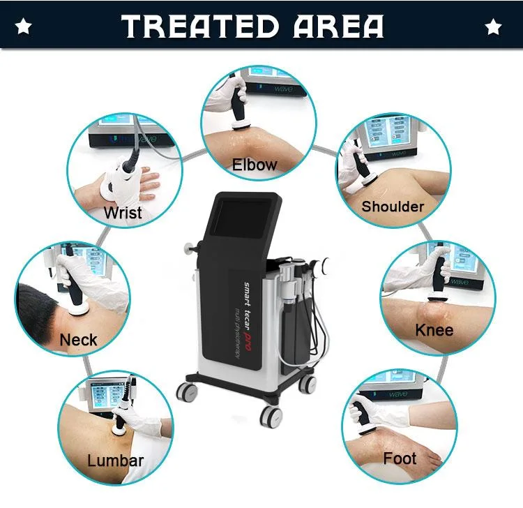 Smart Tecar Shockwave Therapy Ultrasound Physiotherapy Ultrasound Ret Cet Machine