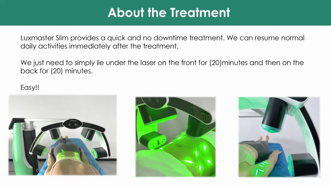 Painless Luxmaster Slim 532nm Green Light Therapy Cold Laser Fat Reduce Low Level Laser Therapy Device