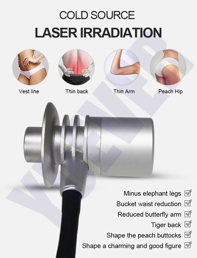 Newest Emerald 532nm Best Slim Cold Laser for Cellulite Reduction 10d Low 10d Laser Slimming Machine for SPA Use