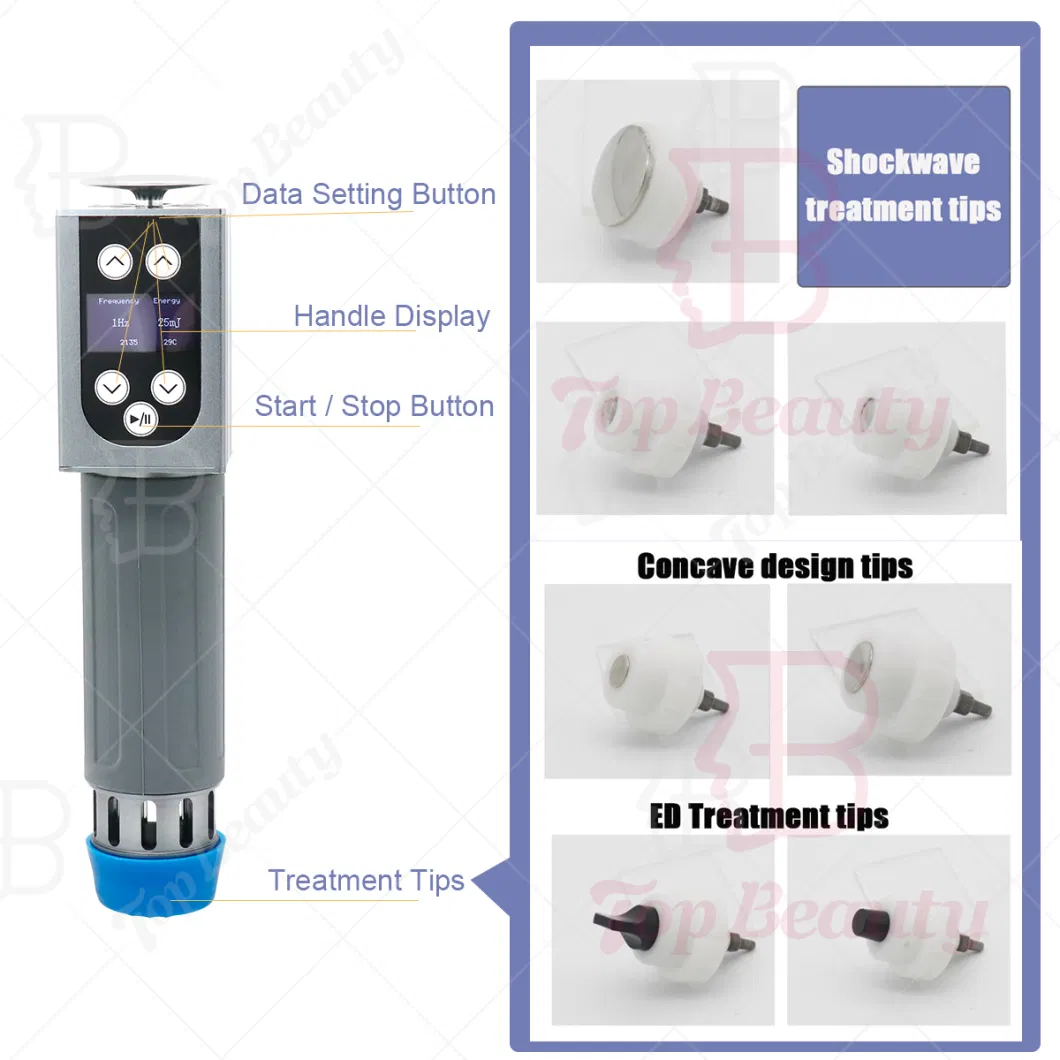 Double Extracorporeal Shockwave Therapy Equipment Shock Therapy Machine