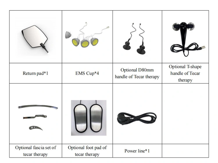 Professional 3 in 1 EMS Shock Wave Pain Relief Tecar Cet Ret Physiotherapy ED Treatment Machine